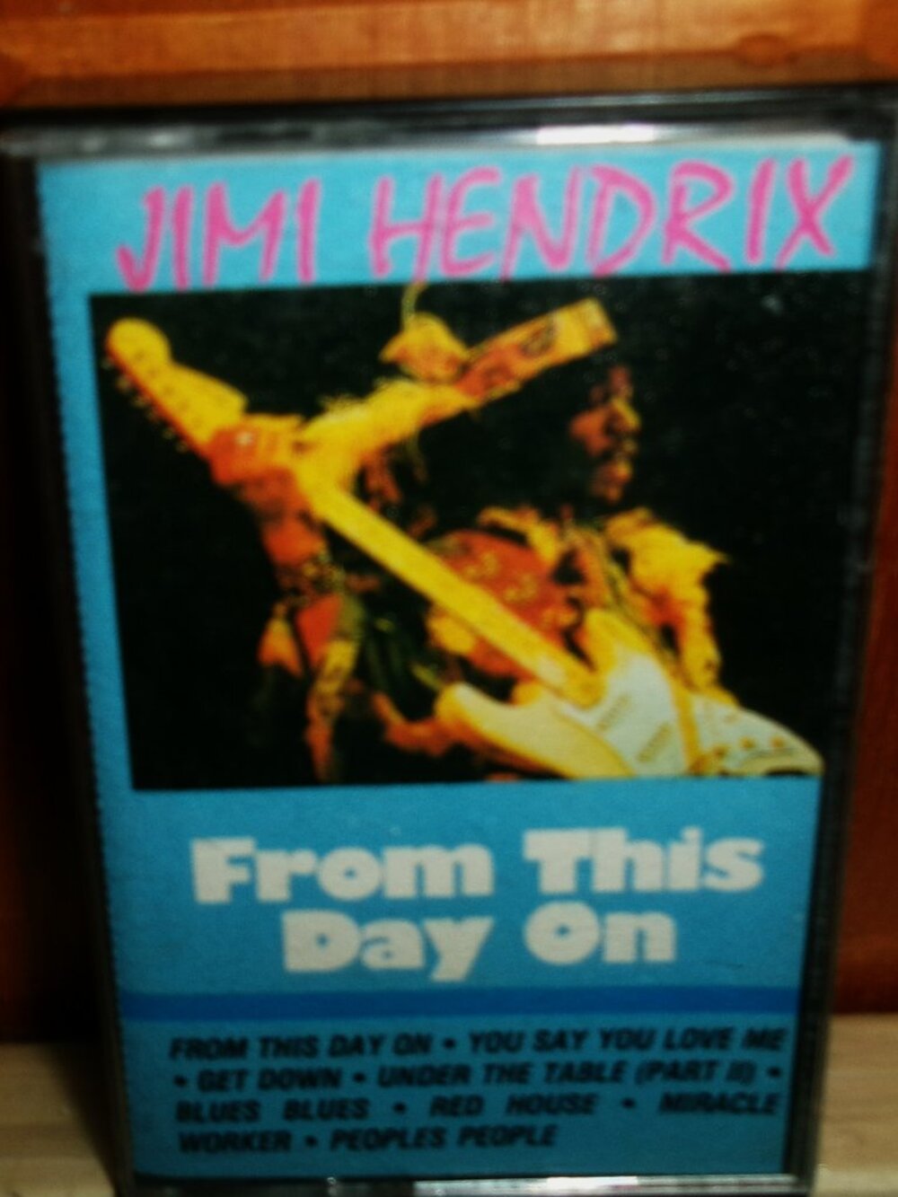 jimi hendrix from this day on rare 1980s cassette - r&b soul rock red house